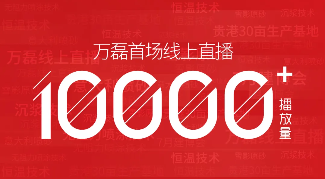 10000+人氣，萬磊首場線上直播 完美收官！